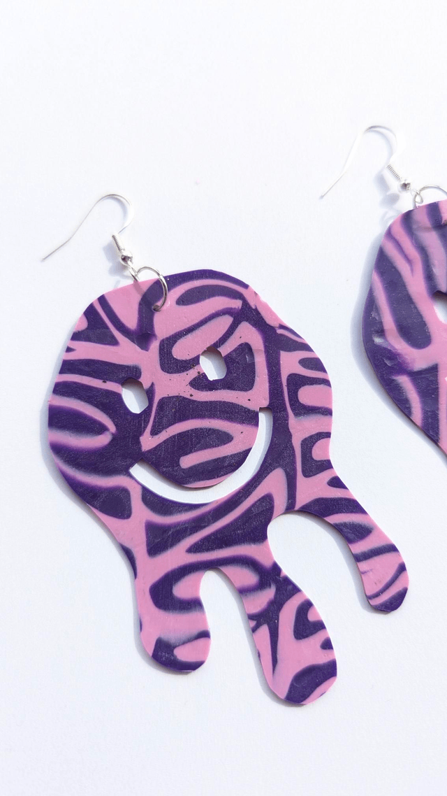 Drippy Smileys - Sample Pink/Purple