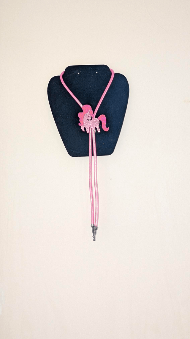 Pink Pony Bolo Tie 