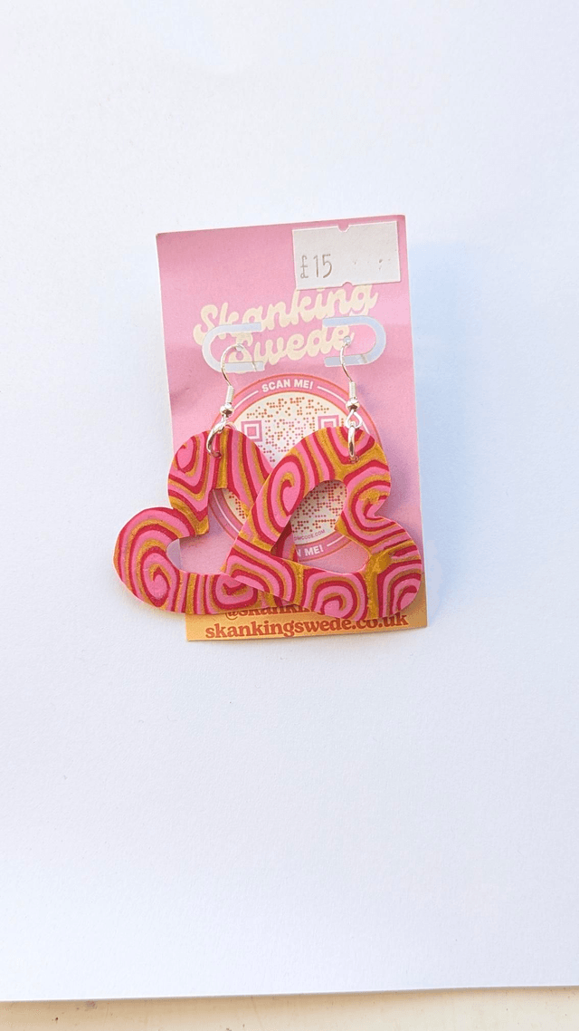 Gold/ Pink Hearts